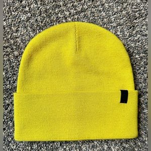 Yellow Lululemon chill fighter beanie